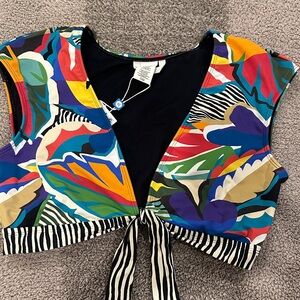 Bleu Rod Beattie Multicolor Swim Top